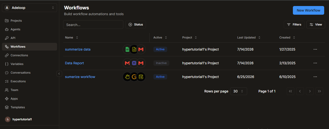 Workflow Editor