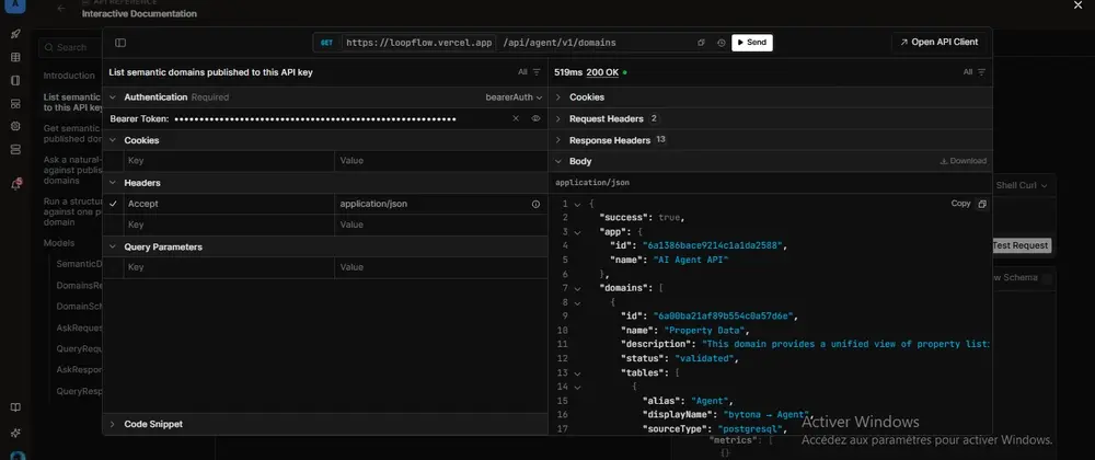 Adeloop: Turning Semantic Data Models Into APIs for AI Agents